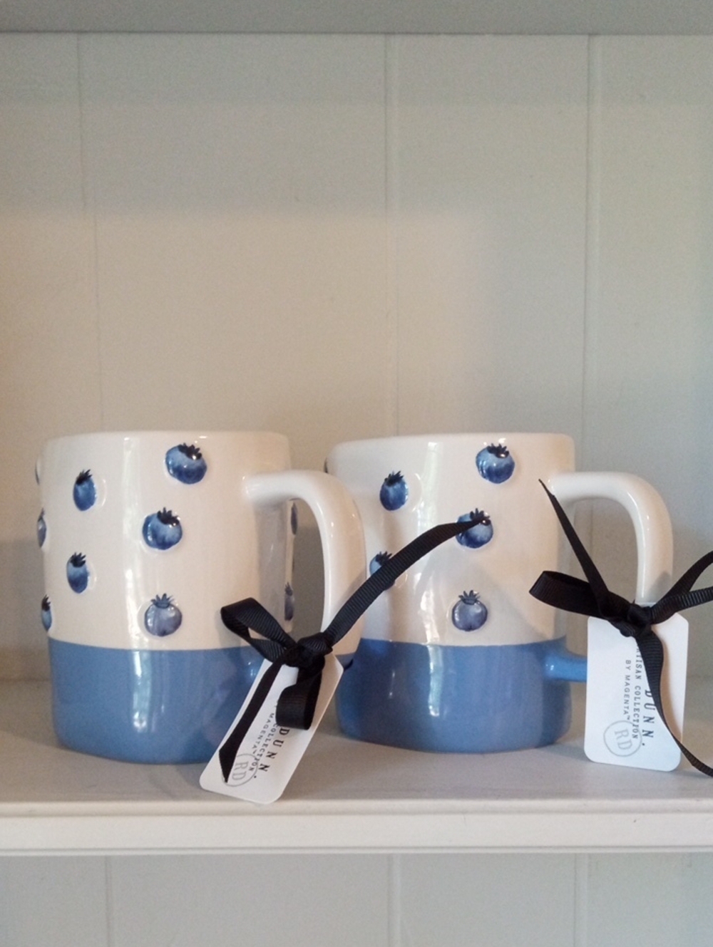 Rae Dunn Sweet Blueberry Fruit Ceramic Coffee Mug